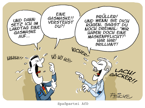 Cartoon: Spaßpartei AfD (medium) by FEICKE tagged afd,alternative,für,deutschland,spaßpartei,skandal,eklat,peinlich,fremdschämen,afd,alternative,für,deutschland,spaßpartei,skandal,eklat,peinlich,fremdschämen