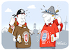 Cartoon: FCSP Weltpokalsiegerbesieger (small) by FEICKE tagged fcsp,fc,bayern,münchen,bundesliga,dfl,dfb,fussball