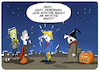 Cartoon: Halloween 2024 Horrokostüm (small) by FEICKE tagged usa,us,wahl,trump,harris,halloween,kostüm,verkleidung,amerika