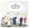 Cartoon: Muss ja (small) by FEICKE tagged ehe,heirat,hochzeit,schwanger,geburt,familie,kirche