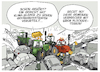 Cartoon: Traktor Blockade (small) by FEICKE tagged bauer,landwirt,letzte,geenration,umwelt,klima,gericht,traktor,protest,demonstration,politik,regierung,subvention,kürzung