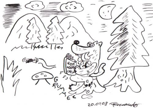 Cartoon: Rotkäppchen (medium) by Fernando tagged wolf