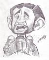 Cartoon: Mahmoud Ahmadinejad sketch (small) by grant tagged mahmoud ahmadinejad caricature