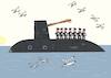 Cartoon: Coffee (small) by Sergei Belozerov tagged submarine,jezva,navy,see,ocean,coffee,kaffee,marine,cup,tasse,drink,breakfast,trinken