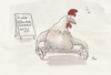 Cartoon: Hähnchenschenkel (small) by monika boos tagged fleisch,hähnchen,vegan,essen,sonderangebot,leiden