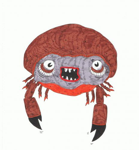 Cartoon: Crab (medium) by jannis tagged animal