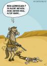 Cartoon: Gnadenschuss (small) by mil tagged pferd,cowboy,beinbruch,gnadenschuss,mil,