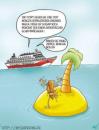 Cartoon: Insel Tours (small) by mil tagged cartoon insel schiff mil