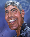 Cartoon: George Clooney (small) by Russ Cook tagged george clooney celebrity acrylic karikatur karikaturen zeichnung painting actor caricature star hollywood famous america american russ cook