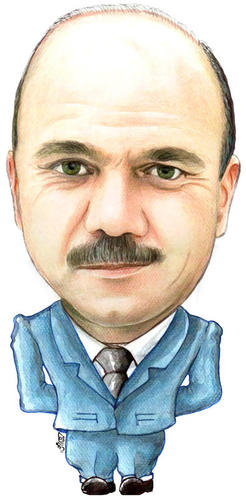 Cartoon: Faisal al-Fayez of jordan (medium) by samir alramahi tagged faisal,fayez,jordan,prime,minister,ramahi,arab,politics,portrait