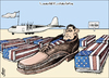 Cartoon: Goodbye (small) by samir alramahi tagged shose politics war iraq bush usa ramahi