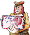 Cartoon: Postman (small) by samir alramahi tagged love valentine postman amman jordan
