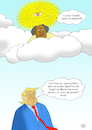 Cartoon: Person of Color (small) by Erwin Pischel tagged donald,trump,rassismus,person,people,of,color,colour,farbiger,schwarzer,nwort,usa,präsident,religion,jungfrau,mutter,maria,colored,coloured,arier,rassentheorie,rassentrennung,dunkel,hautfarbe,schwarz,braun,afroamerikaner,diskriminierung,kolonialistisch,kolonialismus,hass,vorurteil,fremdenfeindlichkeit,bipoc,bpoc,poc,gott,gottesdarstellung,dreieck,trinität,dreifaltigkeit,vorsehung,allsehend,auge,allwissenheit,strahlen,lichtstrahlen,licht,erleuchtung,helligkeit,macht,wolken,krawatte,spielfilm,film,pischel