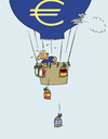 Cartoon: Euro-Ballon (small) by JanKunz tagged euro,ballon,euroländer,luft