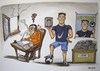 Cartoon: Writers (small) by caknuta-chajanka tagged art,literature,sport