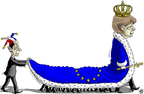 Cartoon: Queen Angi (medium) by swen tagged deutschland,eu,germany,merkel