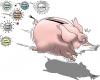 Cartoon: Schweinegrippe (small) by swen tagged schweingrippe rezession swine flu