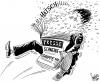 Cartoon: Schweinegrippe Hysterie (small) by swen tagged schweinegrippe medien presse