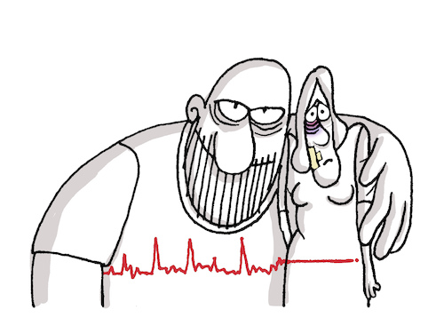 Cartoon: deadly gender violence (medium) by martirena tagged gender,violence