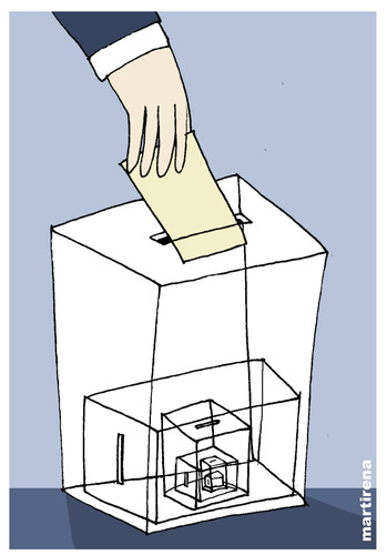 Cartoon: Elections (medium) by martirena tagged elections,democracy