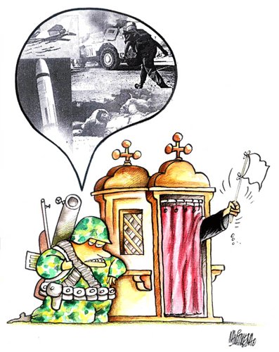 Cartoon: Paz (medium) by martirena tagged paz