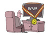 Cartoon: War and television (small) by martirena tagged war,television,news
