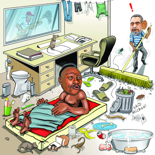 Cartoon: Tanzanian POLITICS (medium) by sidy tagged purity