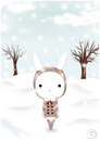 Cartoon: Under the snow (small) by Bluecy tagged snow,white,rabbit,schneehase,schnee,winter
