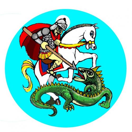Cartoon: San Jorge (medium) by Pedro Pamplona tagged dragon,sant,warrior