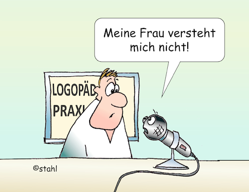 Cartoon: Beim Logopäden (medium) by wista tagged logopäde,logopädie,sprache,mikrofon,verstehen,verständnis,liebe,frau,mann,ehe,behandlung,arzt,psychologe,psychologie,beratung,eheberatung,logopäde,logopädie,sprache,mikrofon,verstehen,verständnis,liebe,frau,mann,ehe,behandlung,arzt,psychologe,psychologie,beratung,eheberatung