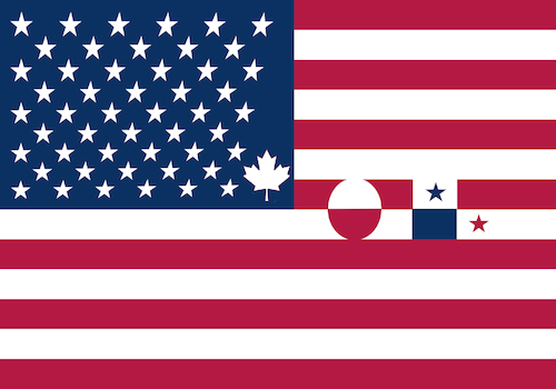 Die neue Flagge der USA