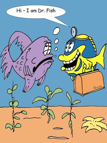 Cartoon: Doctorfish (medium) by wista tagged doctor,fish