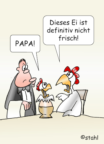 Cartoon: Frischei (medium) by wista tagged ei,eier,frisch,huhn,hühner,küken,essen,trinken,frühstück,frühstücksei,schlecht,frischei,vogelgrippe,bio,bioeier,legehennen,käfighaltung,bodenhaltung,freilandhaltung,restaurant,kellner,ober,beschwerde,ei,eier,frisch,huhn,hühner,küken,essen,trinken,frühstück,frühstücksei,schlecht,frischei,vogelgrippe,bio,bioeier,legehennen,käfighaltung,bodenhaltung,freilandhaltung,restaurant,kellner,ober,beschwerde