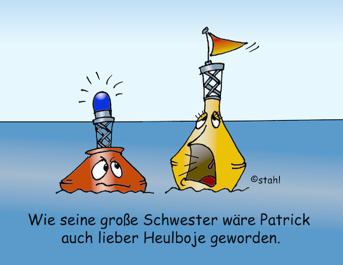 Cartoon: Heulboje (medium) by wista tagged schifffahrt,boje,heulboje,bruder,schwester,geschwister,beruf,berufswahl,see,meer,seefahrt,marine,handelsmarine,heulsuse,weinen,heulen,lamentieren,schreien,laut,warnung,warnen,arbeit,arbeitsfeld,schifffahrt,boje,heulboje,bruder,schwester,geschwister,beruf,berufswahl,see,meer,seefahrt,marine,handelsmarine,heulsuse,weinen,heulen,lamentieren,schreien,laut,warnung,warnen,arbeit,arbeitsfeld