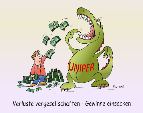 Cartoon: Uniper (medium) by wista tagged uniper,gas,gasversorgung,krise,russland,ukraine,gaslieferungen,gewinne,verluste,gesellschaft,vergesellschaften,firmen,konzerne,staat,staatshilfen,lufthansa,tui,geld,finanzen,steuern,steuergeld,steuererhöhung,bürger,kosten,preise,preistreiber,unier,gas,gasversorgung,krise,russland,ukraine,gaslieferungen,gewinne,verluste,gesellschaft,vergesellschaften,firmen,konzerne,staat,staatshilfen,lufthansa,tui,geld,finanzen,steuern,steuergeld,steuererhöhung,bürger,kosten,preise,preistreiber