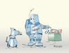 Cartoon: Apportieren (small) by wista tagged apportieren,hund,erziehung,computer,ki,roboter,roboterhund,werkzeug,hammer,schraubenschlüssel
