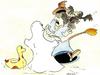 Cartoon: Ginger und Kalaschnikow 17 (small) by wista tagged ginger,kalaschnikow,hexe,exhibitionist,rabe,geist