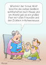 Cartoon: Oma Alice Märchenstunde (small) by wista tagged afd,partei,alternative,deutschland,rechts,alice,weidel,russland,russlandfreundlich,krieg,ukraine,waffen,waffenlieferung,märchen,märchenstunde,wladimir,putin,kriegstreiber,wolf,bär,sieben,geißlein,zicklein,rotwein,freund,freunde,essen,trinken
