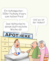 Cartoon: Senioren Viagra (small) by wista tagged senioren,renter,rente,apotheke,apootheker,arzt,arznei,arzneimittel,viagra,alt,alter,rezept,preis,günstig,schnäppchen,billig,online,billigarzneimittel,packungsgröße,pillen,tabletten,gesund,krank,krankheit