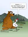 Cartoon: Überraschung (small) by wista tagged bär,huhn,nachwuchs,überraschung,ei,nachricht