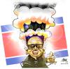 Cartoon: Kim Jong il (small) by Mario Lacroix tagged kim,jong,il,nuclear,bombe,atomique,coree,du,nor,north,korea