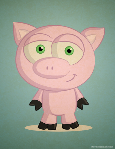 Cartoon: A random Pig (medium) by kellerac tagged nature,cerdo,kellerac,keller,maria,animal,pig,cartoon