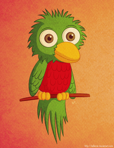 Cartoon: Quetzal the bird of freedom (medium) by kellerac tagged freedom,kellerac,keller,maria,vector,animals,nature,bird,quetzal
