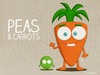 Cartoon: Peas and Carrots (small) by kellerac tagged peas,carrots,cartoon,friendship,amistad,maria,keller,caricatura