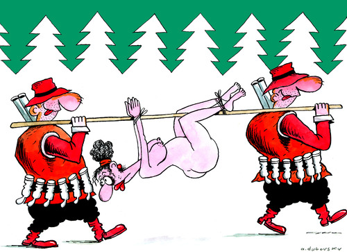 Cartoon: Hunters (medium) by Dubovsky Alexander tagged valentaine,day,hunters,love