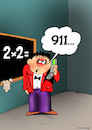 Cartoon: 911 (small) by Dubovsky Alexander tagged maths,2022