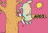 Cartoon: Aids (small) by Dubovsky Alexander tagged aids,condom