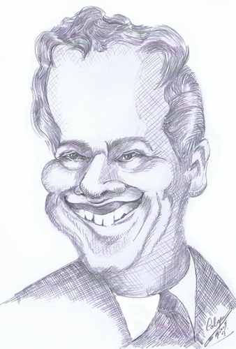 Cartoon: caricature Brian Epstein (medium) by cabap tagged caricatures