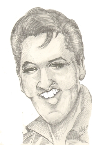 Cartoon: Caricature from Elvis (medium) by cabap tagged caricature