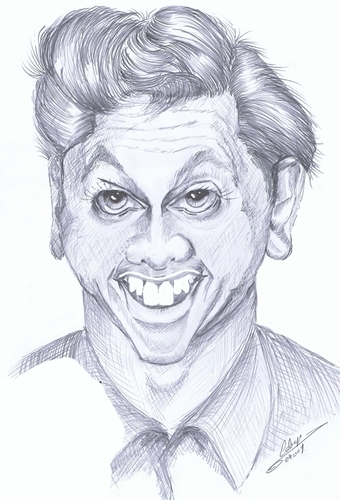 Cartoon: caricature Mickey Rooney (medium) by cabap tagged caricatures